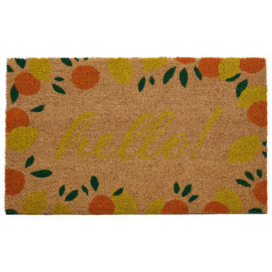 Orsina La Dolce Frutta Coir Doormat – Modern Fruit Design Entryway Mat