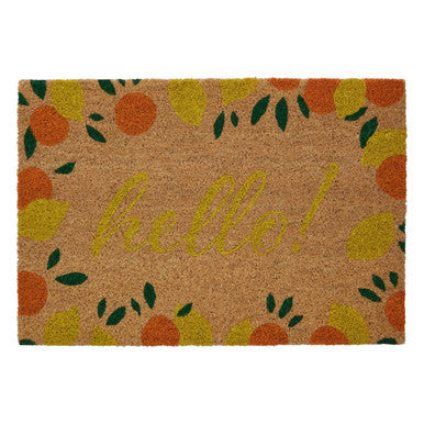 Orsina La Dolce Frutta Coir Doormat – Modern Fruit Design Entryway Mat