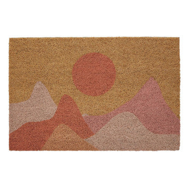 Orsina Bellevie Sunrise Coir Doormat – Modern Welcome Entrance Mat