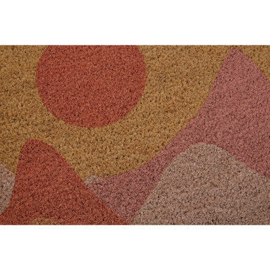 Orsina Bellevie Sunrise Coir Doormat – Modern Welcome Entrance Mat