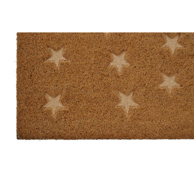 Orsina Filta Star Embossed Coir Doormat – Modern Premium Entryway Mat