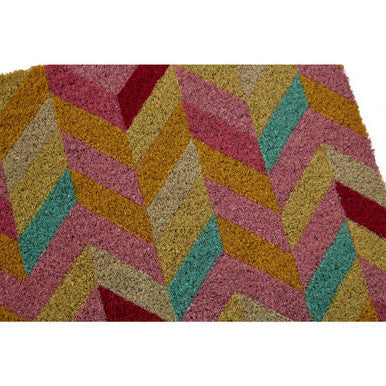 Orsina Filta Multi Colour Coir Doormat – Durable Modern Entrance Mat