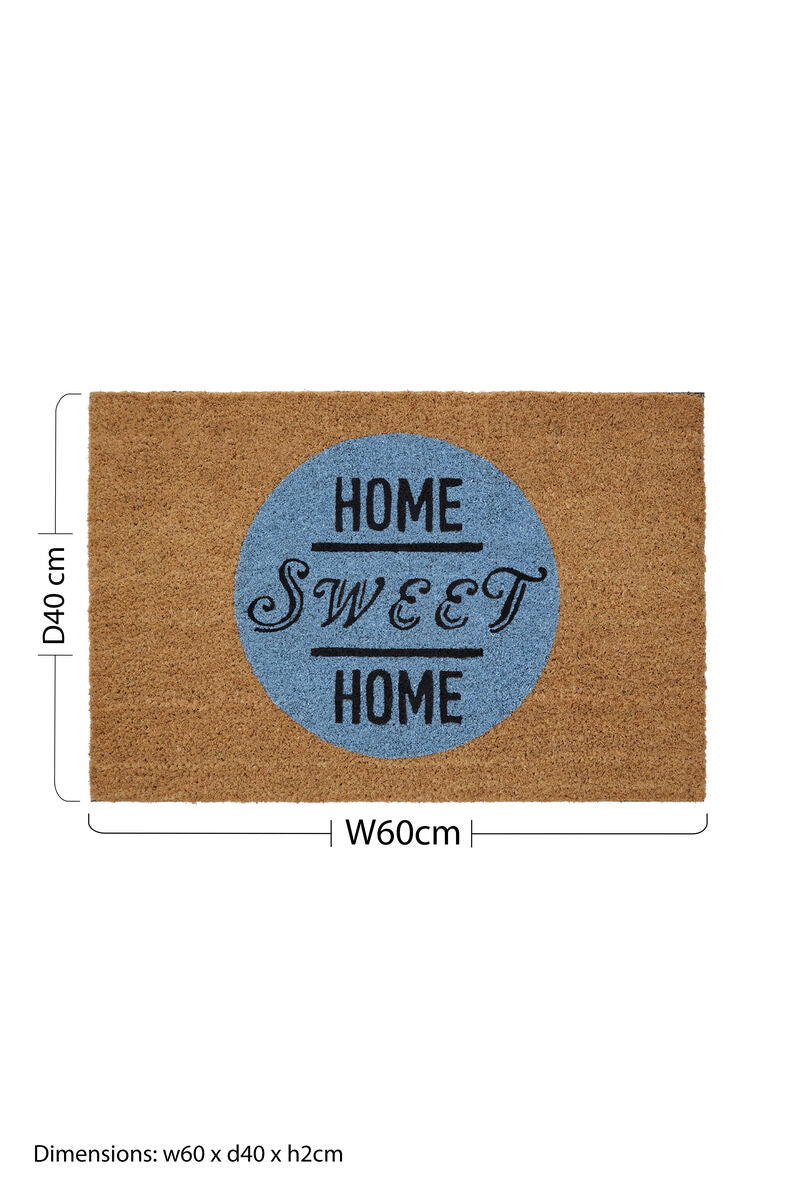 Orsina Filta Home Sweet Home Doormat – Non-Slip PVC Backed Welcome Mat