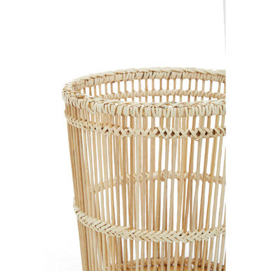Orsina Ezell Natural Rattan and Bamboo Woven Waste Paper Bin