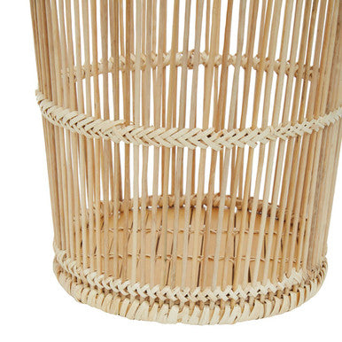 Orsina Ezell Natural Rattan and Bamboo Woven Waste Paper Bin