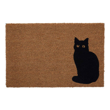 Orsina Filta Coir Cat Doormat – Non-Slip PVC Backing Entryway Rug