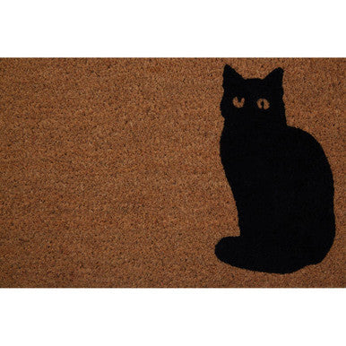Orsina Filta Coir Cat Doormat – Non-Slip PVC Backing Entryway Rug