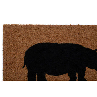 Orsina Filta Hippo Doormat – Non-Slip Coir Bristle Entryway Mat