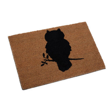 Orsina Filta Owl Doormat – Non-Slip Coir Entryway Rug for Outdoors