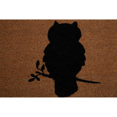Orsina Filta Owl Doormat – Non-Slip Coir Entryway Rug for Outdoors
