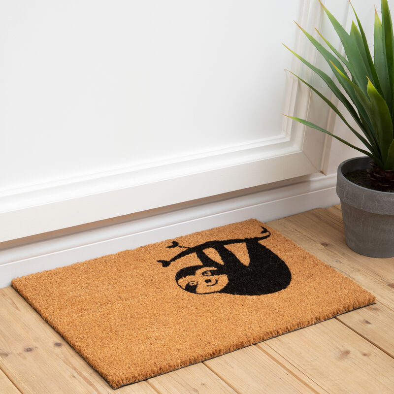 Filta Baby Sloth Doormat | Non-Slip Coir Entryway Mat by Orsina