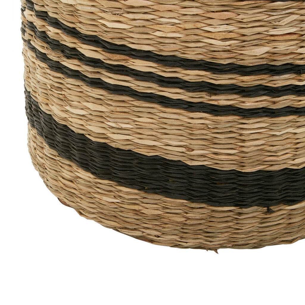 Orsina Arles Set of 2 Seagrass Storage Baskets with Black Stripes