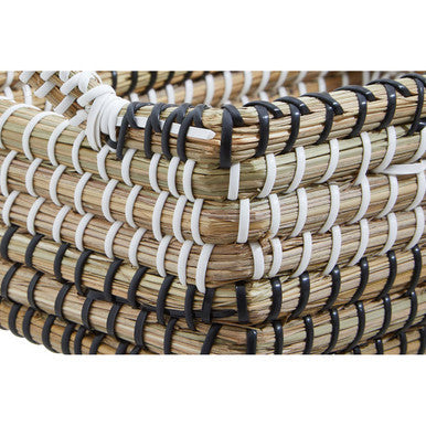 Orsina Lidi Woven Straw Baskets – Set of 2 Eco-Friendly Storage