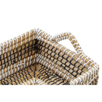Orsina Lidi Woven Straw Baskets – Set of 2 Eco-Friendly Storage