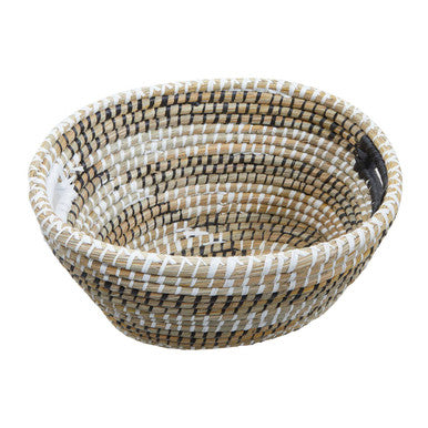 Orsina Lidi Oval Straw Baskets – Set of 3 Woven Storage Baskets