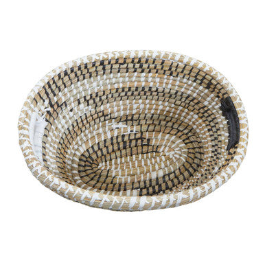 Orsina Lidi Oval Straw Baskets – Set of 3 Woven Storage Baskets