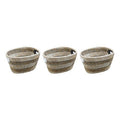 Orsina Lidi Oval Straw Baskets – Set of 3 Woven Storage Baskets