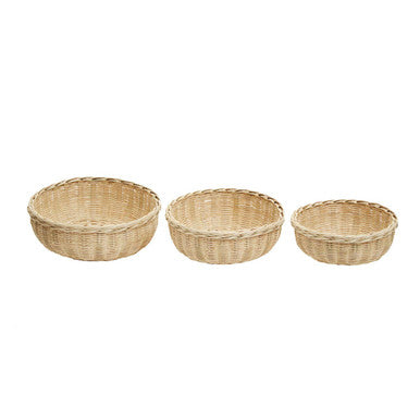 Orsina Lidi Bamboo Storage Baskets – Set of 3 Eco-Friendly Organisers