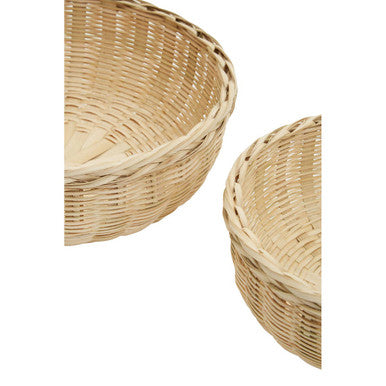 Orsina Lidi Bamboo Storage Baskets – Set of 3 Eco-Friendly Organisers