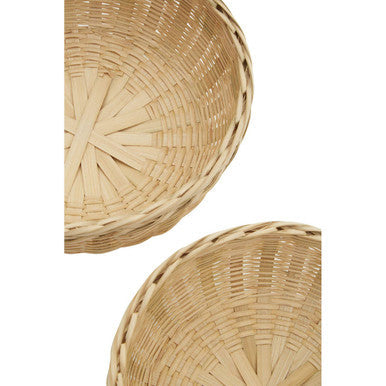 Orsina Lidi Bamboo Storage Baskets – Set of 3 Eco-Friendly Organisers
