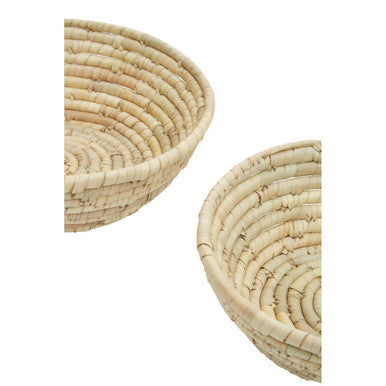 Orsina Lidi Palm Leaf Baskets - Set of 3 Sustainable Woven Storage