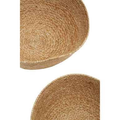 Orsina Lidi Jute Baskets – Set of 3 Eco-Friendly Woven Storage Baskets