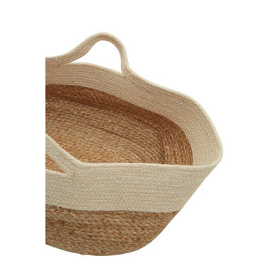 Orsina Lidi Oval Jute Basket – Eco-Friendly Woven Storage for Home
