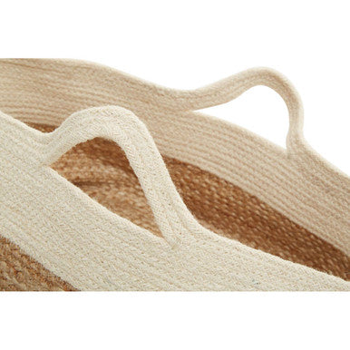Orsina Lidi Oval Jute Basket – Eco-Friendly Woven Storage for Home