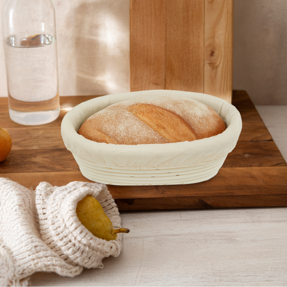 Orsina Rattan Oblong Bread Proofing Basket – Natural Sourdough Banneton