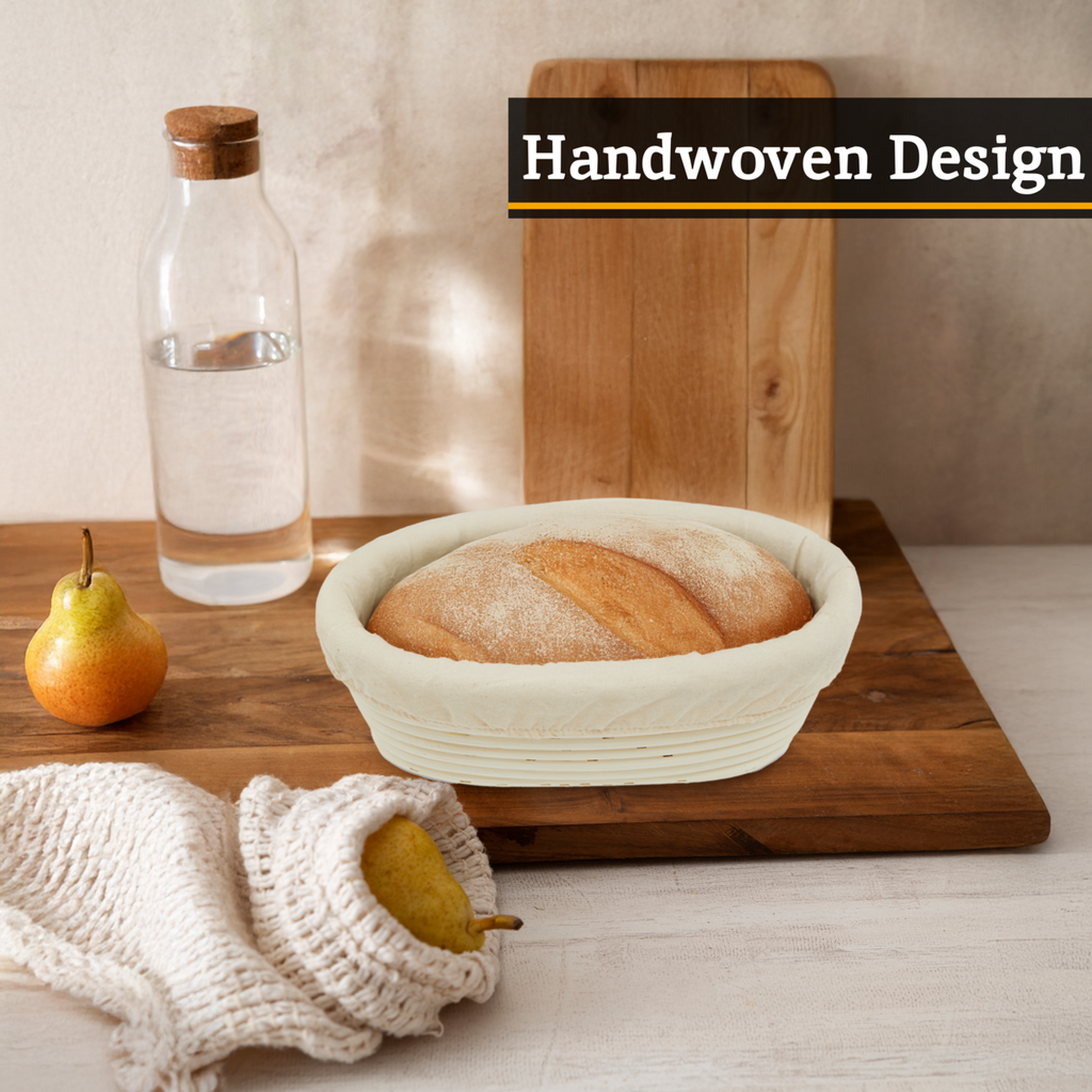 Orsina Rattan Oblong Bread Proofing Basket – Natural Sourdough Banneton