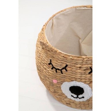 Orsina Lidi Cat Face Basket – Modern Whimsical Toy Storage Organizer
