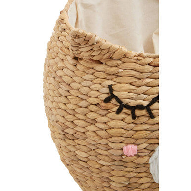 Orsina Lidi Cat Face Basket – Modern Whimsical Toy Storage Organizer