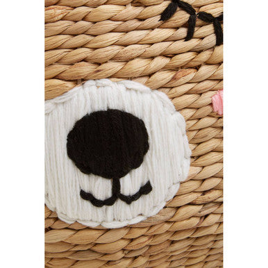 Orsina Lidi Cat Face Basket – Modern Whimsical Toy Storage Organizer