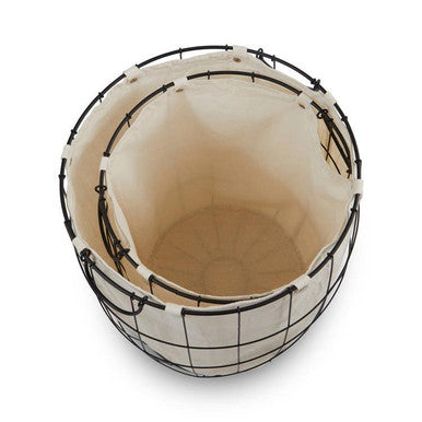 Orsina Matte Black Laundry Baskets – Set of 2 Modern Storage Baskets