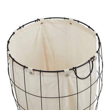 Orsina Matte Black Laundry Baskets – Set of 2 Modern Storage Baskets