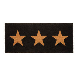 Orsina Extra Large Coir Doormat – Natural Star Pattern Entrance Mat