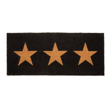 Orsina Extra Large Coir Doormat – Natural Star Pattern Entrance Mat