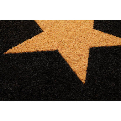 Orsina Extra Large Coir Doormat – Natural Star Pattern Entrance Mat