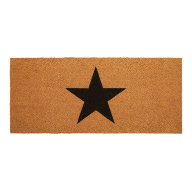 Orsina Big Black Star Extra Large Coir Doormat – Modern Entrance Mat