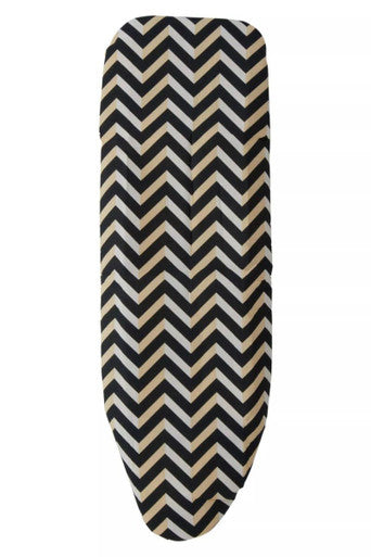 Orsina Thread and Loom Chevron Ironing Board Cover - Black and Yellow