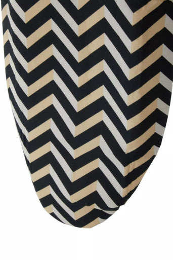 Orsina Thread and Loom Chevron Ironing Board Cover - Black and Yellow