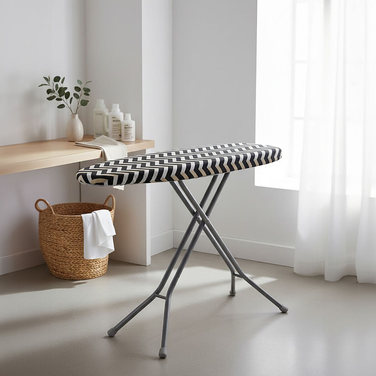 Orsina Thread and Loom Chevron Ironing Board Cover - Black and Yellow