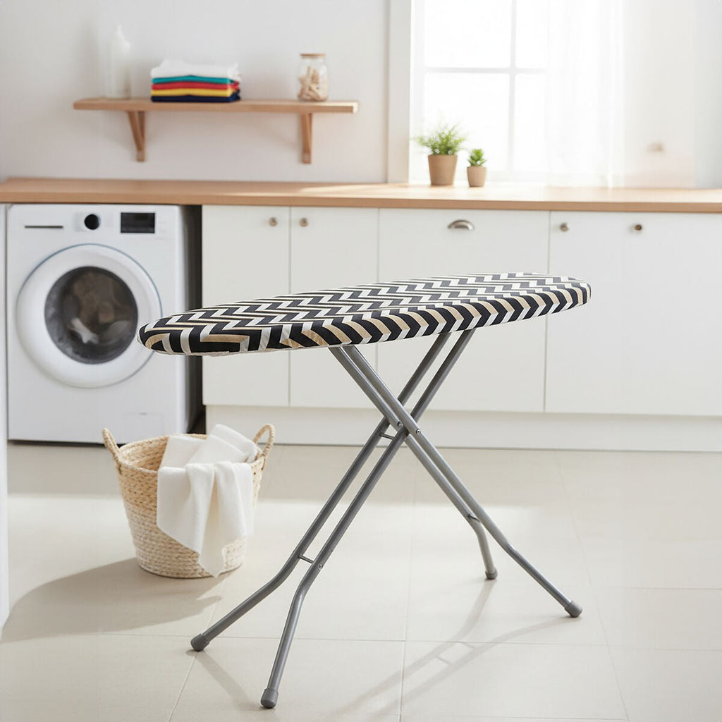 Orsina Thread and Loom Chevron Ironing Board Cover - Black and Yellow