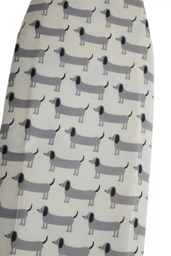 Thread And Loom Sausage Dog Ironing Board Cover | Grey Dachshund