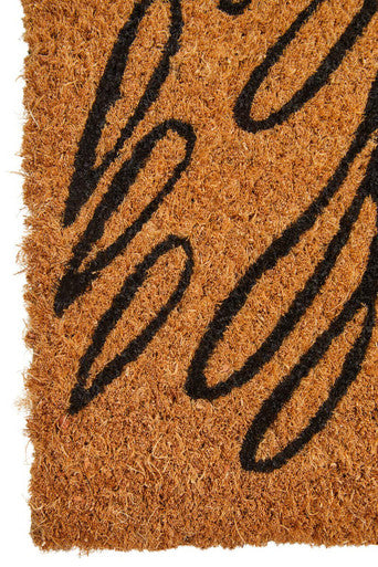 Orsina Filta Leaves Coir Doormat – Natural Leaf Pattern Entrance Mat