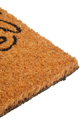 Orsina Filta Leaves Coir Doormat – Natural Leaf Pattern Entrance Mat
