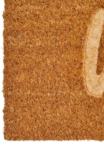 Orsina Filta Embossed Welcome Coir Doormat – Durable Entryway Mat