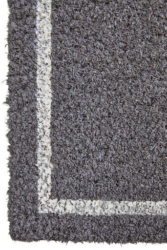 Orsina Hello Coir Doormat – Modern Grey and White Entrance Mat
