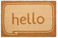 Orsina Hello Embossed Coir Doormat – Modern Durable Welcome Mat