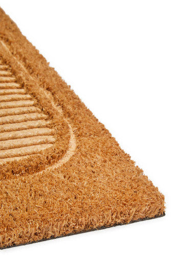 Orsina Hello Embossed Coir Doormat – Modern Durable Welcome Mat